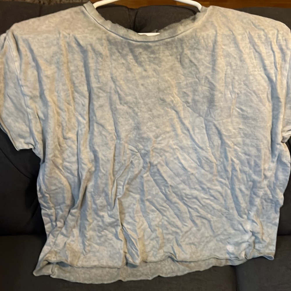 Cut cropped green soft tee